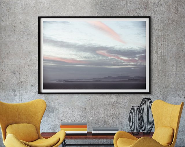 Cotton Candy Skies Art print by Erle KaCee