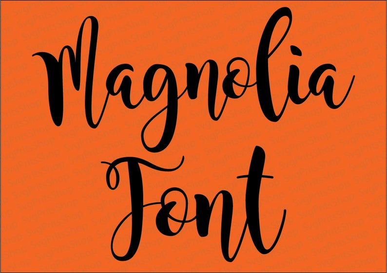 MAGNOLIA FONT SVG Magnolia Alphabet Svg Digital Download