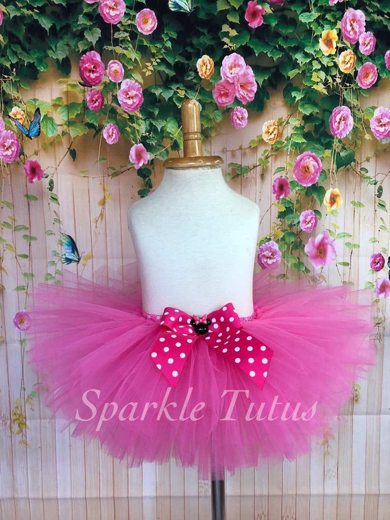 Minnie Inspired Tutu Hot Pink Birthday Tutu Girls Tutu Baby