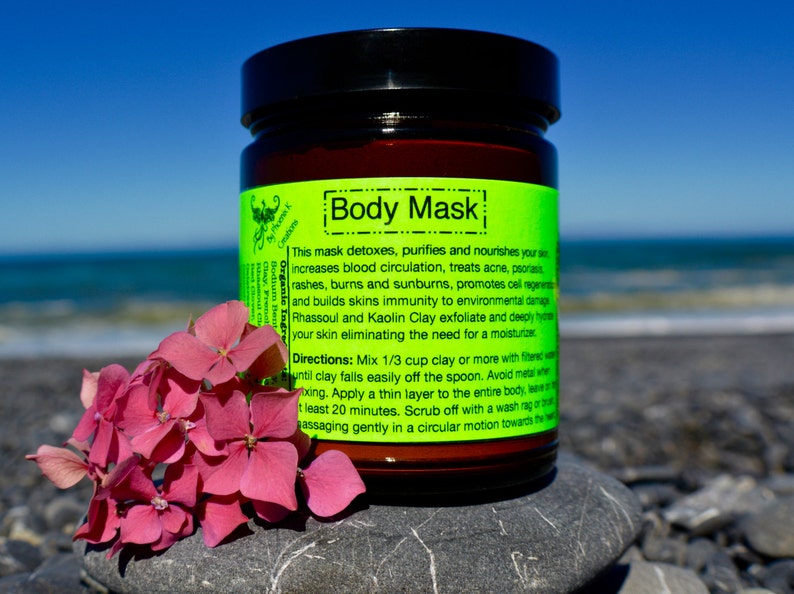 Organic Body Mask 9 oz.Detoxifying Vegan Full body