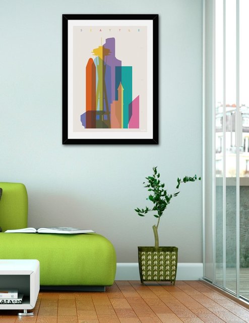 Shapes of Seattle, Fine Art Print by Yoni Alter