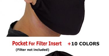 Unisex Adult Face Mask With Filter Pocket Protection Reusable