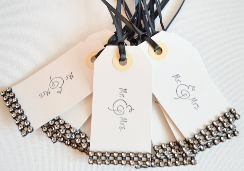 Wish Tree Wedding Tags  Gift Tags  Bling Party Tags  Favor