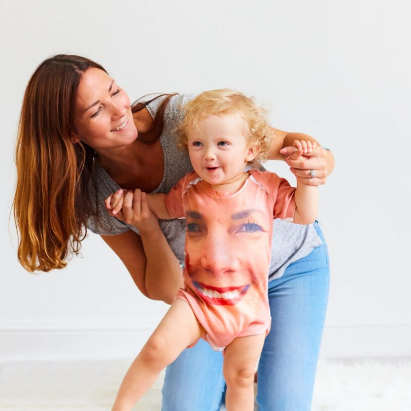 Baby Face – Personalised Baby Grow