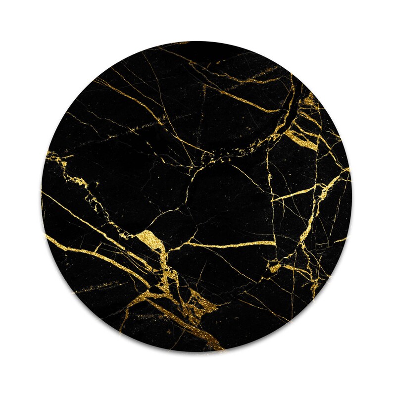 Black and Gold Marble 2X STICKERS ONLY for your Phone Pop Grip