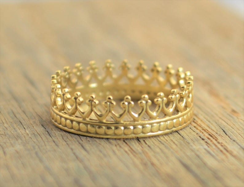 Crown Ring Princess Ring Gold Crown Ring Gold Princess