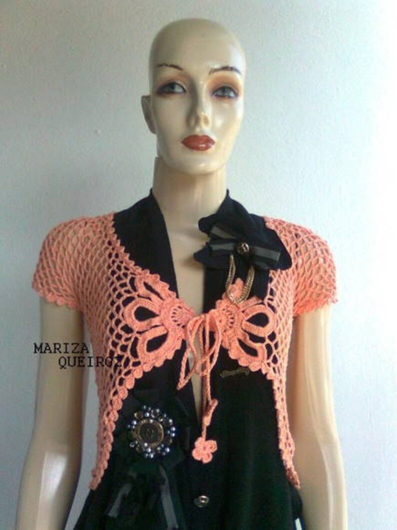 MADE TO ORDER Crochet vest handmade summer bolero crochet