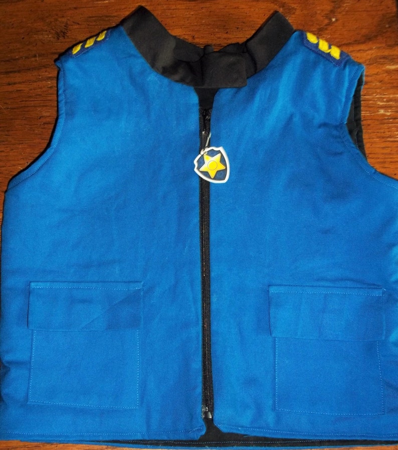 Paw Patrol Chase-inspired vest