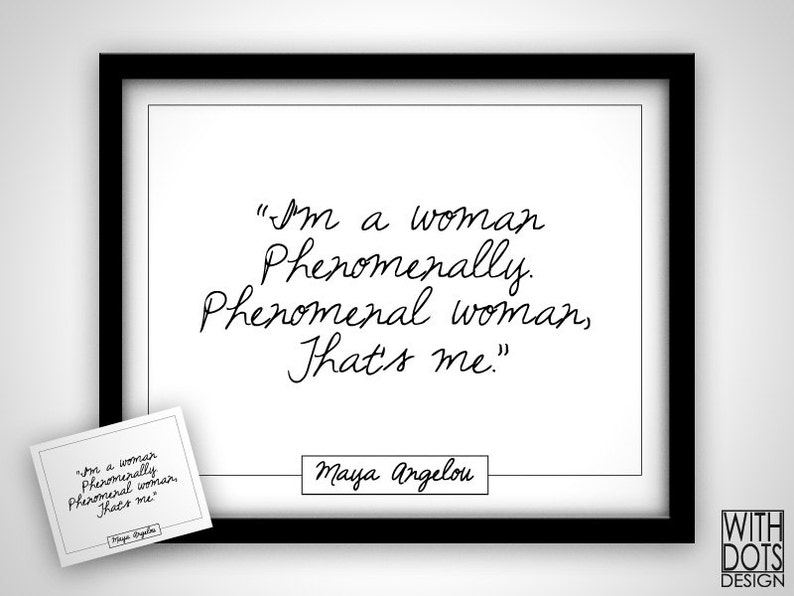 Quote Maya Angelou ‘Phenomenal Woman’ Poem