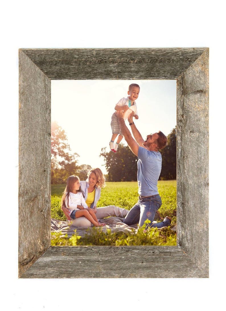 Rustic Wood Frame Barnwood Picture Frame Reclaimed Wood