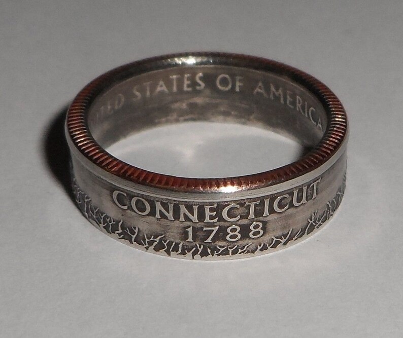 Sealed CONNECITUT us quarter  coin ring size  or pendant