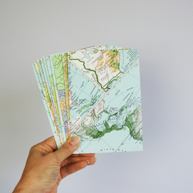 World map envelopes wedding invitation envelopes greeting