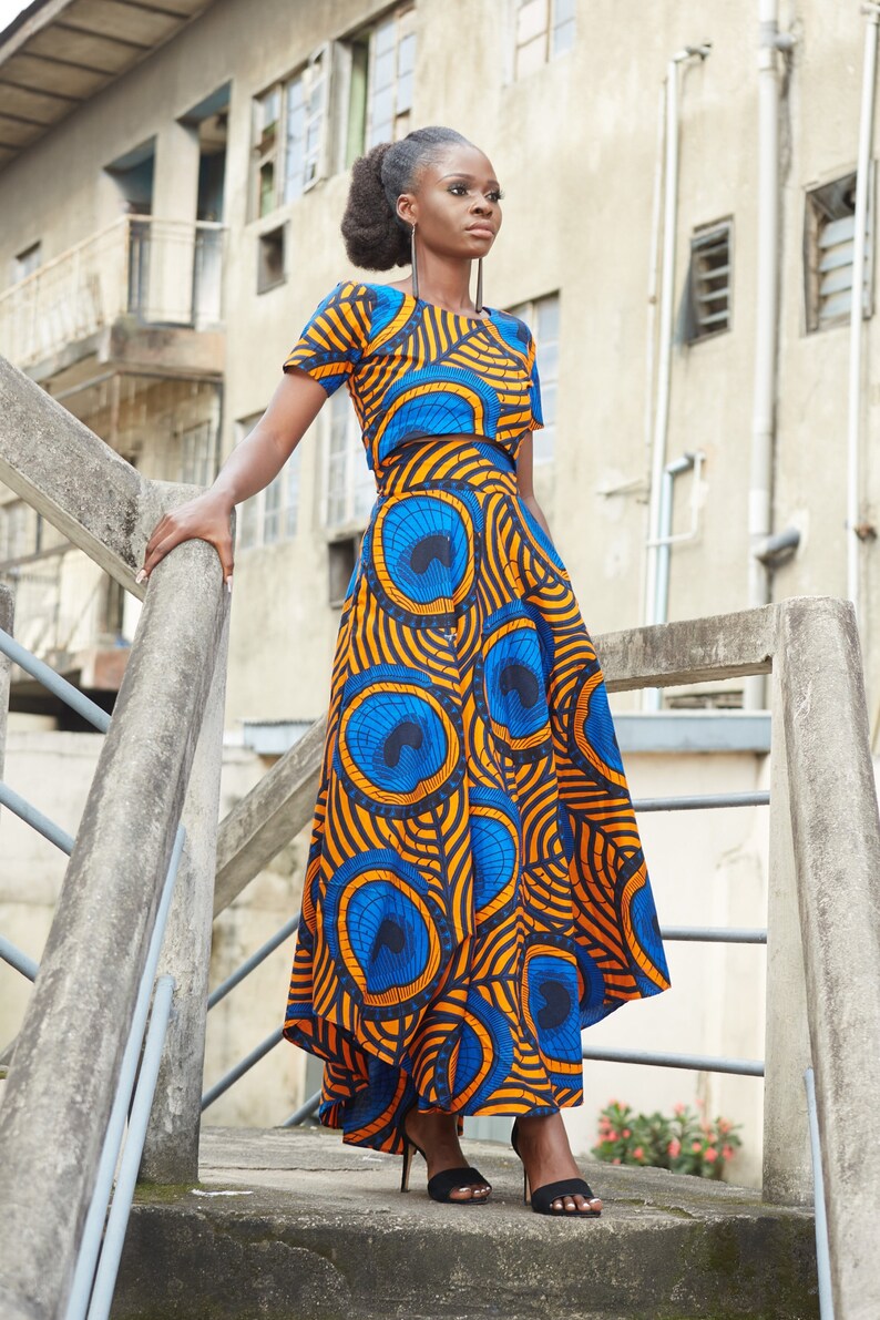 Africa Skirt / African Fashion / Ankara Maxi Skirt / African