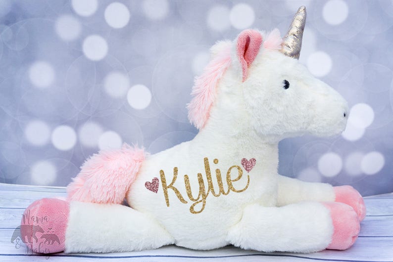 Baby Girls Personalized Unicorn Plush Unicorn Toy Unicorn