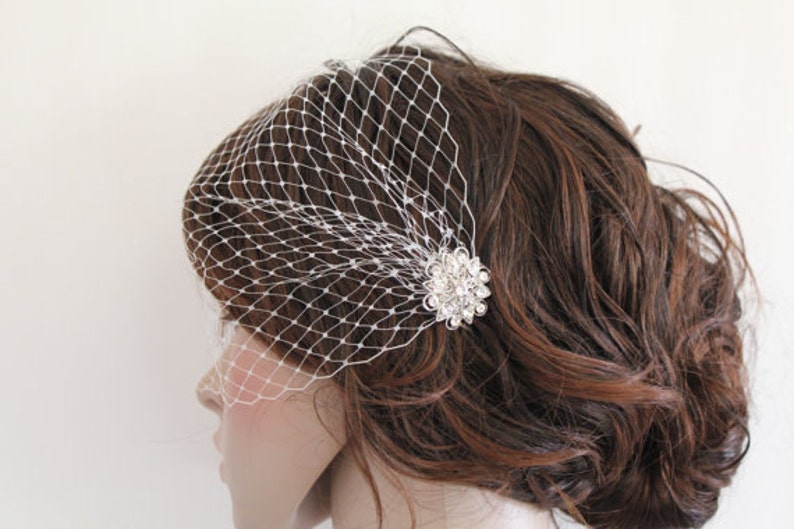 Birdcage veil bridalWedding birdcage veilIvory bird cage