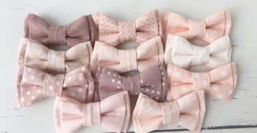 Blush Bowtie blush bow ties pink bowties pink bow ties