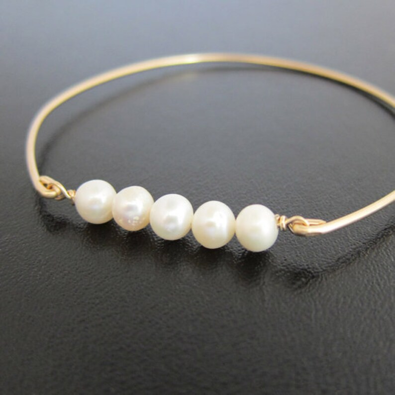 Cultured Freshwater Pearl Bracelet Wedding Bridesmaid Cultured