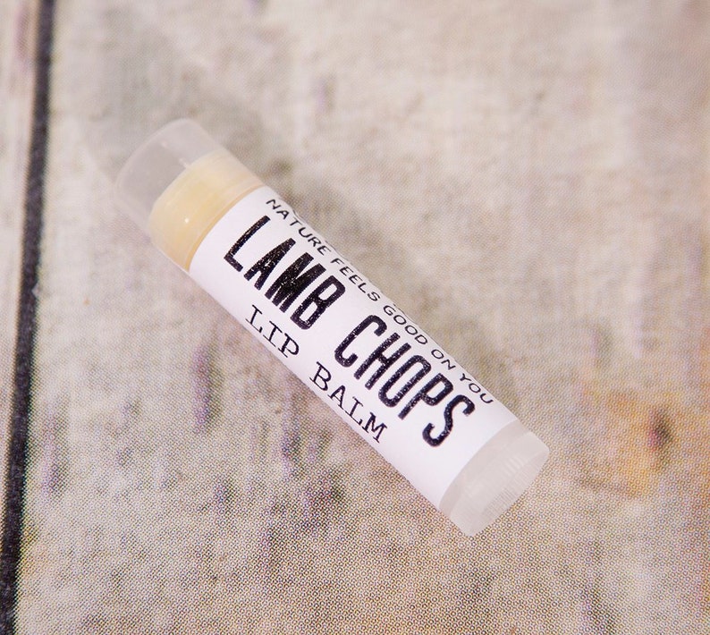 Cute Stocking Stuffer  Organic Lamb Chops Herbal Lip Balm