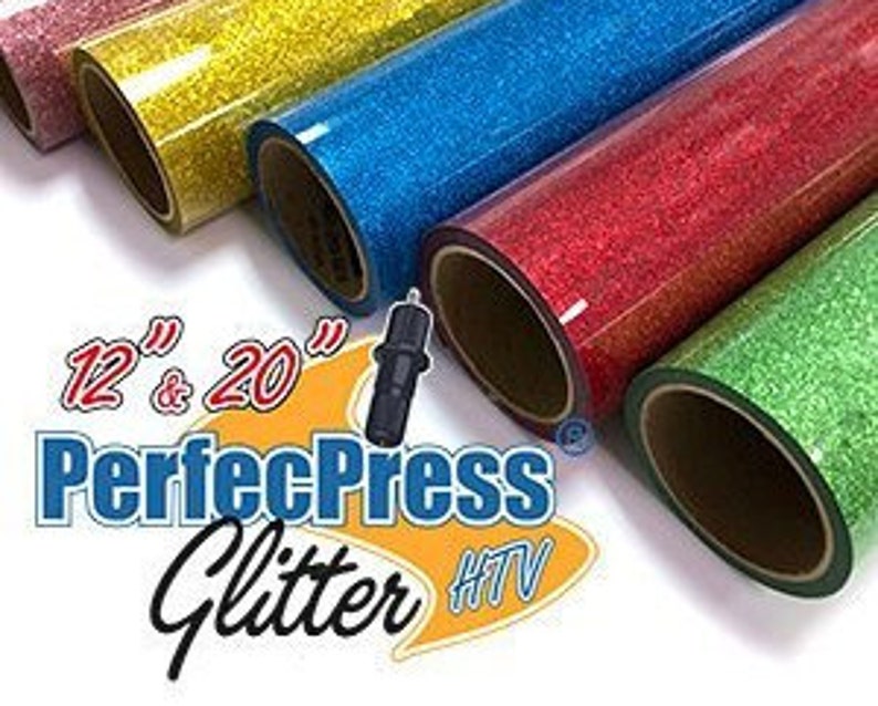 HTV PerfecPress Glitter Heat Transfer Vinyl Iron On Vinyl