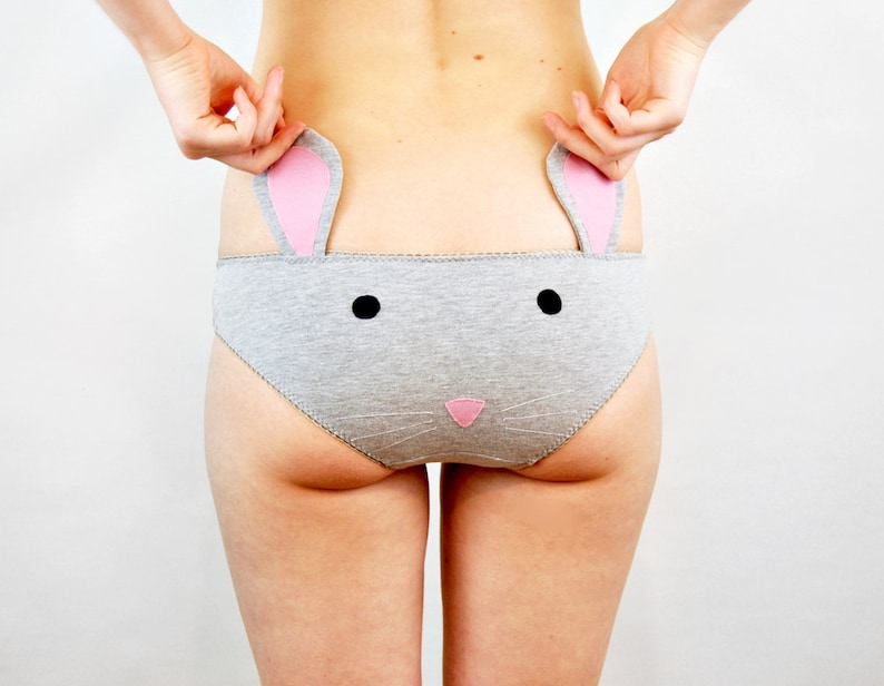 Panties with Mouse Face and Ears Lingerie Underwear