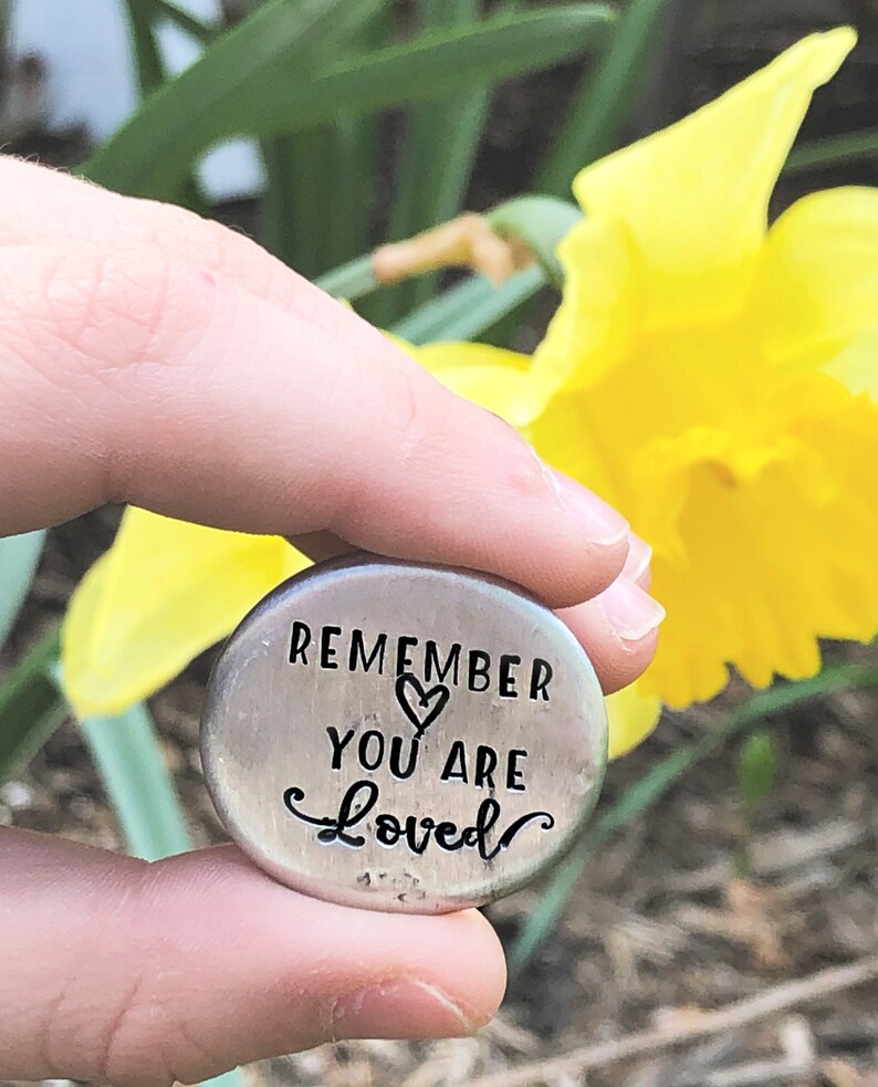 Personalized Pocket Stone  Wedding Day Pocket Token  Custom