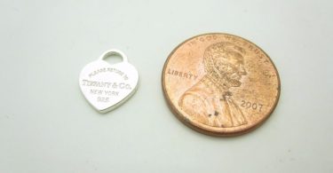 Please Return To Tiffany & Co. Sterling Silver Mini Heart Tag