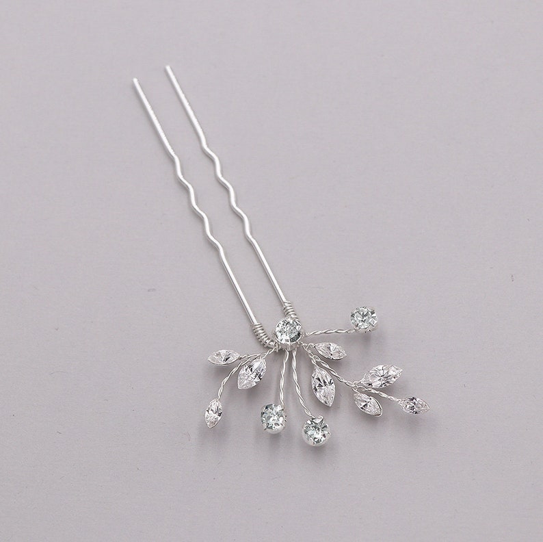 Swarovski crystal wedding hair pin bridal hair accessories