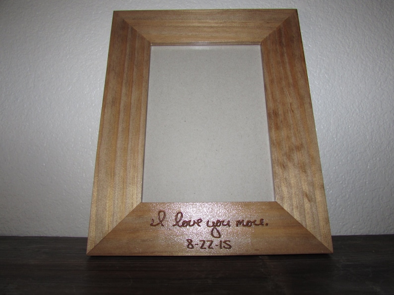 Your Handwriting Laser Engraved 5×7 Frame Personalized