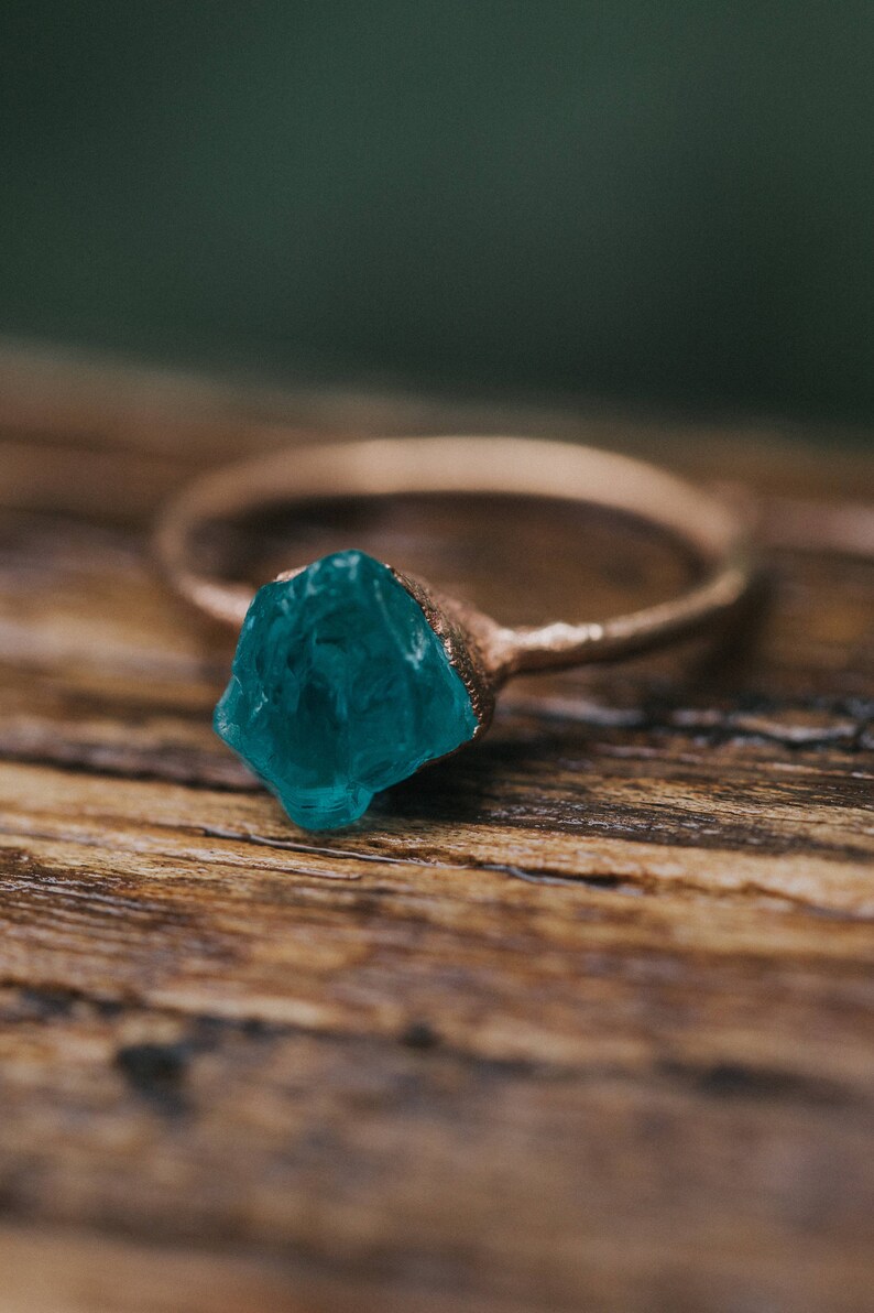 Alternative Engagement Ring  Raw Stone Engagement Ring