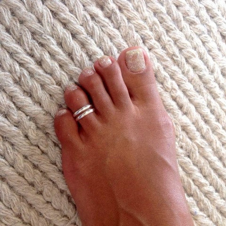 Beautiful Sterling Silver Toe Ring  Adjustable Toe Ring