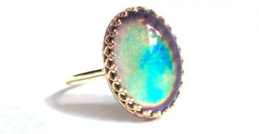 Classic 14kt Gold Crown Mood Ring