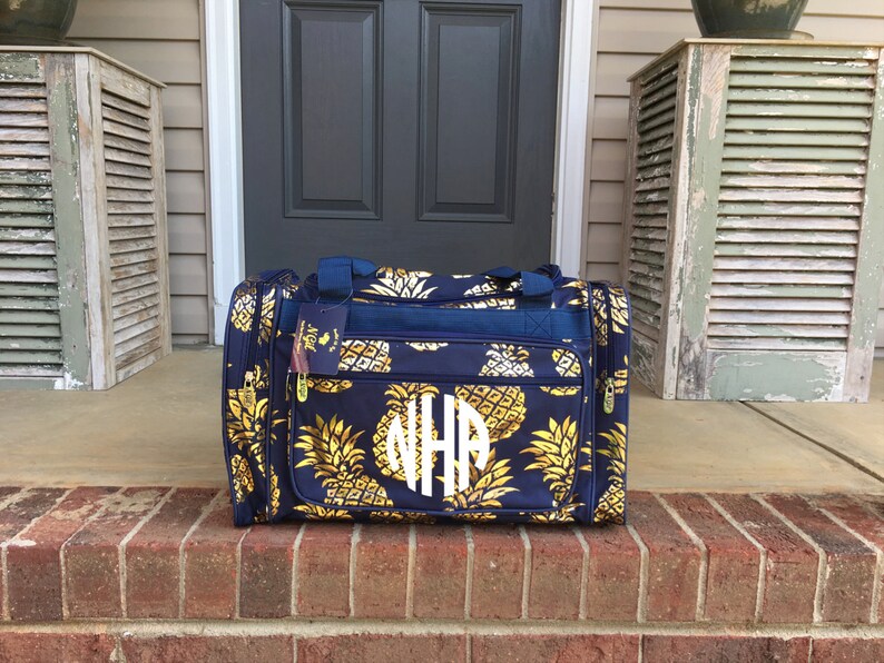 Duffle Bag Personalized Monogramed Large Organizer Over