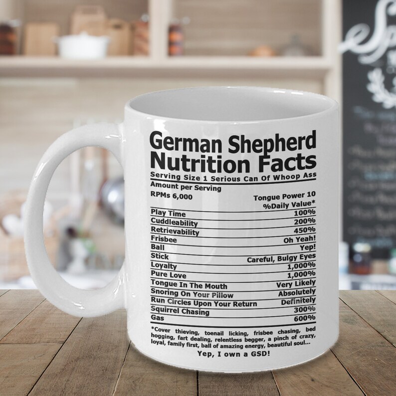 German Shepherd Nutrition Coffee mug  Coffee cup German