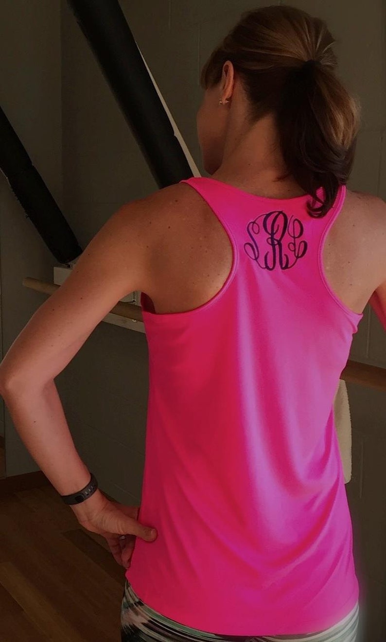 Monogrammed Ladies Racerback Tank