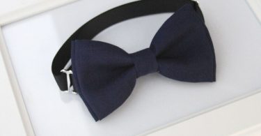 Navy bow-tie for babies toddlers boys teens adults