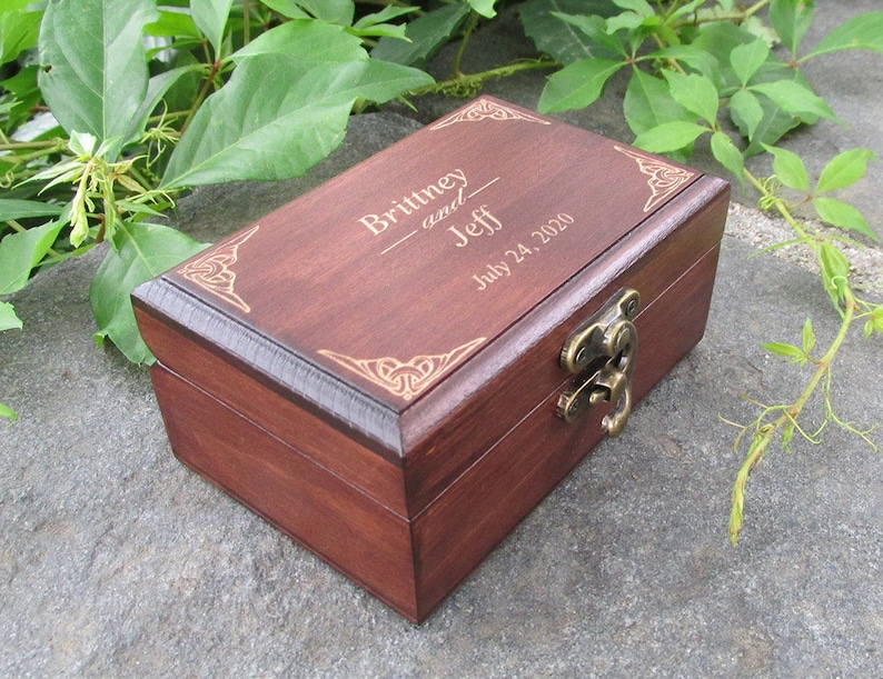 Ring Bearer Box Wedding Ring Box For Ceremony Vintage Wedding