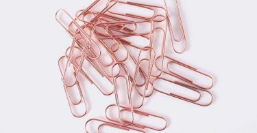 Rose Gold Paperclips  Copper Paperclips  Set of 20
