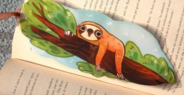 Sloth Bookmark Illustrated bookmark  unique bookmarks