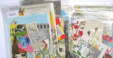 Small themed vintage paper ephemera pack: 20 mixed pieces for