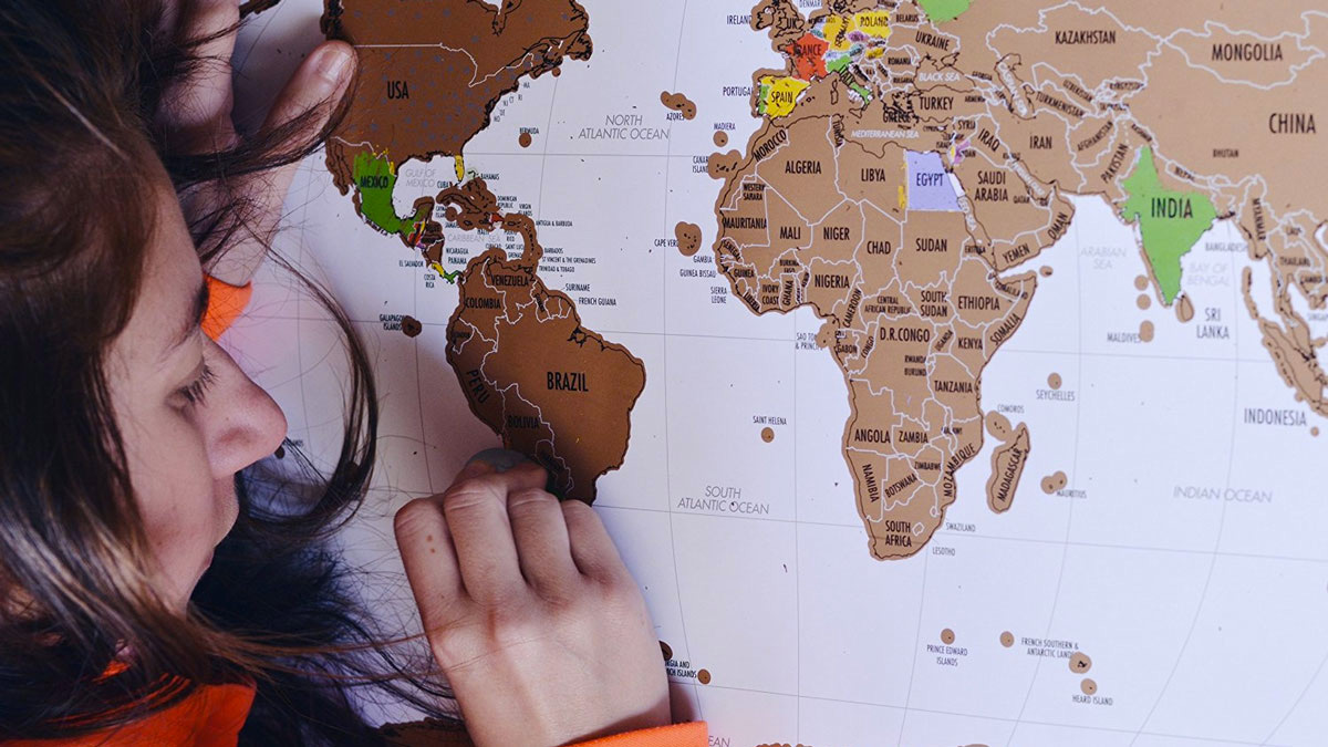 World Travel Tracker Scratch Off Maps