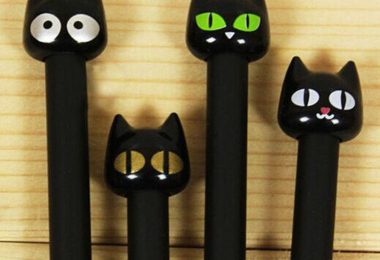 Black Cat Black Cat Pen Cute pen Cartoon pen Gel pen
