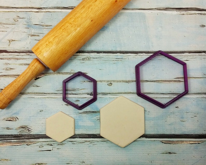 Hexagon Cookie Cutter and Fondant Cutter and Clay Cutter