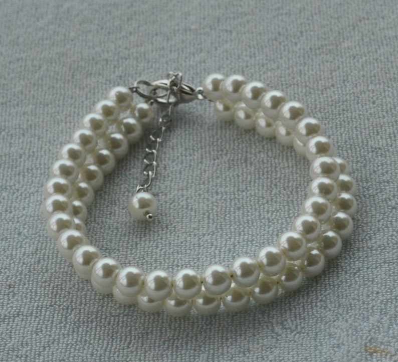 Ivory pearl BraceletGlass Pearl BraceletPearl