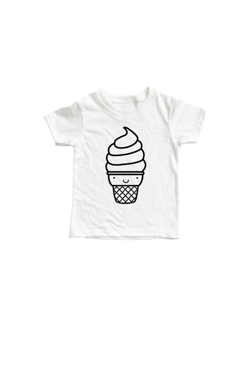 Kawaii Ice Cream kids Shirt Soft serve tee shirt millennial
