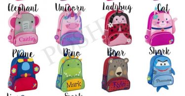Monogrammed Kids Backpack  Personalized Toddler Backpack