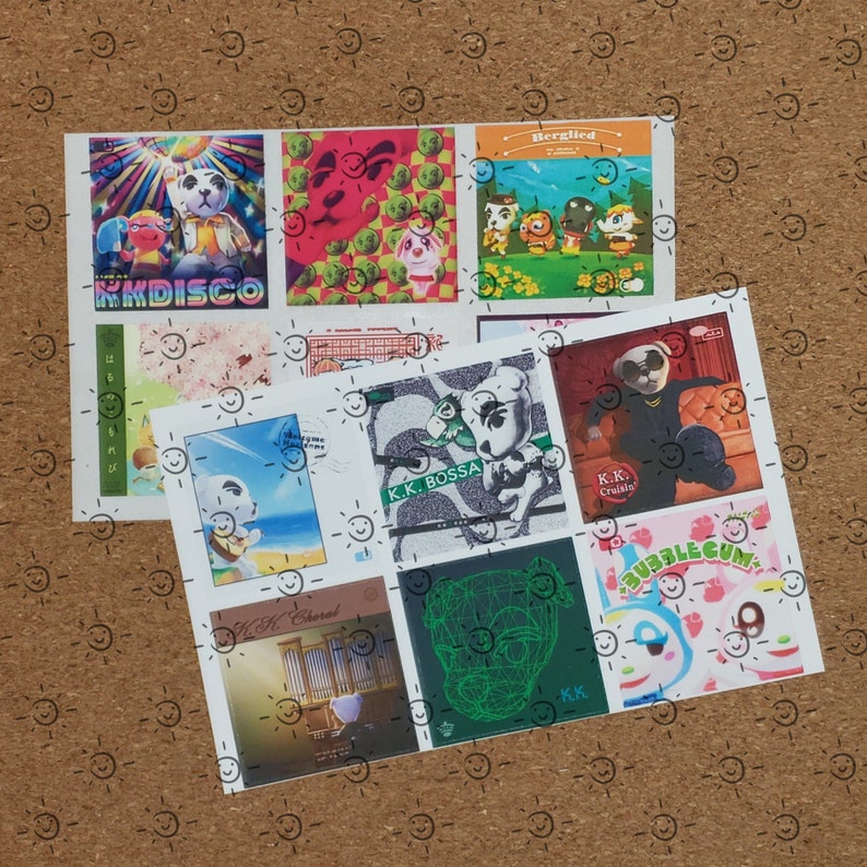 Nintendo Stickers  K.K. Slider 6 Album Cover 2in Stickers