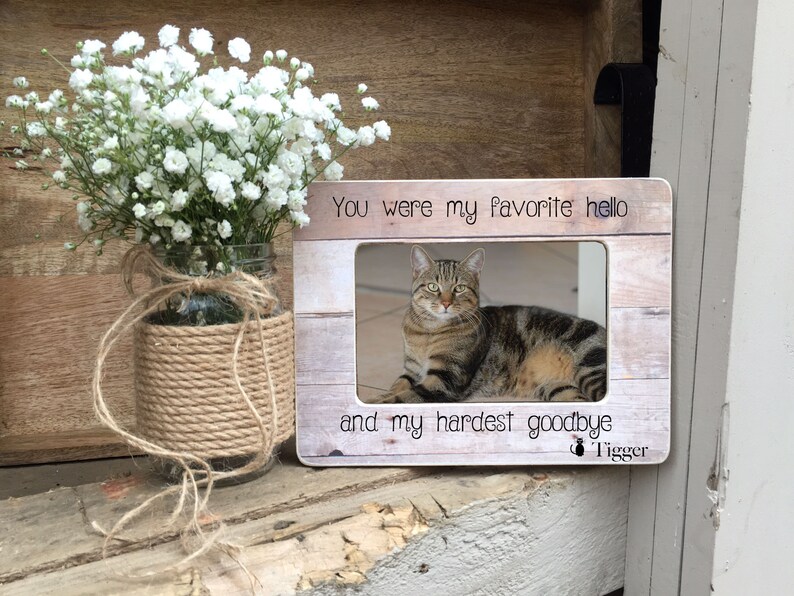 Personalized Pet Loss Frame / Cat Memorial Frame / Pet Loss /
