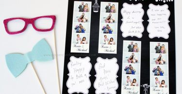 Photo Booth Printed Scrapbook Pages for 2×6 Photo Strips
