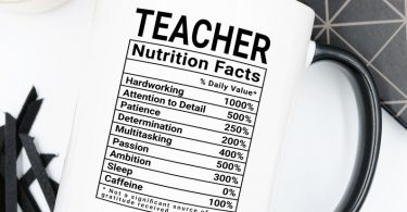 Teacher Nutrition Facts Teacher Mug Teacher Gifts for Teacher