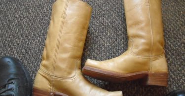 Vintage Frye CAVALRY  Boots LEATHER SOLES and Heels Motorcycle